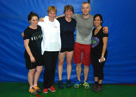 The last of the original boot campers at our last workout with Brett (who worked out with us for his last session).